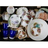 A mixed collection of items to include: Aynsley, Royal Albert.