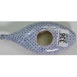 19th century blue & white PAP BOAT: