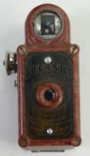 Coronet Midget mini red bakelite camera: