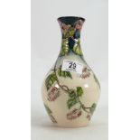 Moorcroft trail floral vase: By Anji Davenport dated 11/01/02.