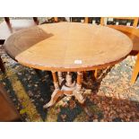 Victorian Walnut Side Table: