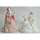 Royal Doulton Lady Figures: Ruth HN4099 & My Love HN2339(2)