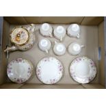 Royal Doulton English Rose Patterned Tea Set: