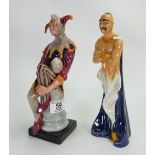 Royal Doulton Seconds Figures: The Genie HN26989 & The Jester HN20116(2)