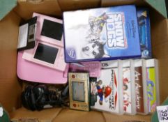 A mixed collection of items to include: Nintendo Game & Watch Game Popeye,