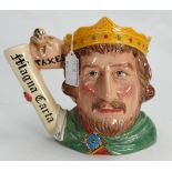 Royal Doulton large character jug Magna Carta D7125: Limited edition for the collectors club.