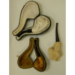 A collection of Meerschaum Pipes including: Peterson Dragon,