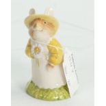 Royal Doulton Brambly Hedge unfinished figure Primrose Woodmouse DBH8: With plain yellow dress and