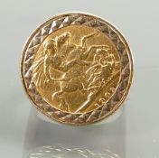 Half sovereign ring Edward VII 1903: Gross weight 10.