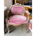 A continental Renaissance Revival carved hardwood chair: 85cm high x 67cm wide x 47 cm deep.
