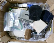 Job lot of silver and costume jewellery: Includes silver charms on bracelet, and other silver,