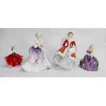 Royal Doulton figures: Noelle HN2179, Affection HN2236,