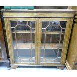 Inlaid Mahogany Glazed display Cabinet: