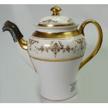 Wedgwood Riverton pattern coffee pot: