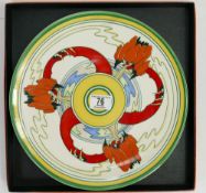 Wedgwood Bizarre By Clarice Cliff Wall Charger: in The Solitude Design, diameter 30.5cm.