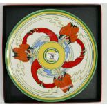 Wedgwood Bizarre By Clarice Cliff Wall Charger: in The Solitude Design, diameter 30.5cm.