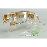Swarovski crystal SCS 'Endangered Wildlife' Tiger: boxed with certificate complete with simlar