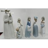 Lladro and Nao figures to include nuns (4533): teaching to pray (4779), Constance (1120),