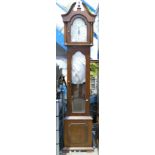 Reproduction Tempus Fugit Mahogany Long Cased Clock:
