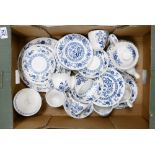 Enoch Wedgwood Blue Heritage patterned Tea & Dinner ware: