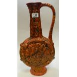 Large Mid Century Italian Made Pottery Ewer: height 40cm