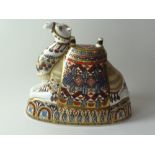 Royal Crown Derby paperweights CAMEL: Gold stopper, NO certificate or box.