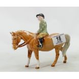 Beswick boy on Palomino pony: Beswick model 1500.