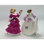 Royal Doulton Seconds Figures: Ashley HN3420 & Jennifer HN3447(2)