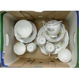 Royal Albert Gem Patterned Floral Tea Set: 19 pieces