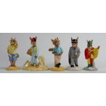 5 x Royal Doulton Bunnykins figures: Businessman DB 203 edition 3299/ 5000,