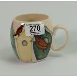 Moorcroft Birdhouse mug: height 9cm