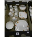 Taylor & Kent floral decorated art deco tea ware: