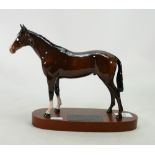 Beswick connoisseur model of Red Rum: on wooden base 2510