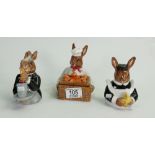 Royal Doulton Bunnykins Country Manor teaset items : comprising Chef Jar & cover DBD7,