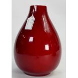 Royal Doulton early Flambe vase: C1920, height 22cm.