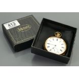 18ct gold pocket watch by Henry Pidduck & Sons of Hanley: Hallmarked for Chester 1890,