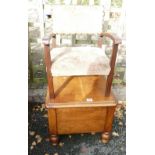 Edwardian Commode: together with childs bedroom chair(2)