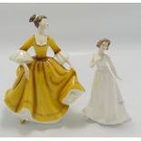 Royal Doulton Lady Figures: Stephanie HN2007: together with Collectors Club Figure Cherish