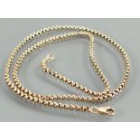 9ct gold necklace: length 53cm, 12.3g.