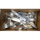 A collection of Silver plated vintage cutlery: