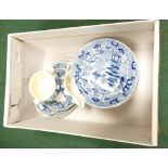 Wedgwood childs blue & white dinner service: Miniature early 20th century transfer printed part