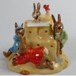 Royal Doulton Bunnykins Sandcastle money box DB 228: Complete with box & certificate