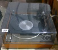 Garrard Synchro Lab 95B Turntable Record Player: damaged lid