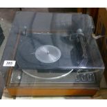 Garrard Synchro Lab 95B Turntable Record Player: damaged lid