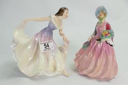 Royal Doulton Lady Figures: A Gypsy Dance HN2238 & Honey(2)