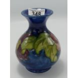 Moorcroft anenome pattern vase: 13cm high