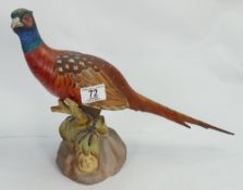 Spode Large Pheasant Cock: height 27cm