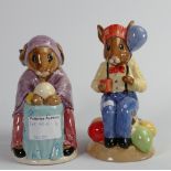 2 x Royal Doulton Bunnykins figures: Fortune Teller Toby jug D 7157 no.