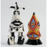 Two Lorna Bailey Limited Edition Sifters : Space Rocket design & Walking Ware