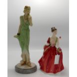 2 x Royal Doulton figures Flower of Love 3970 and Faye (resin range CL 3984) (2):